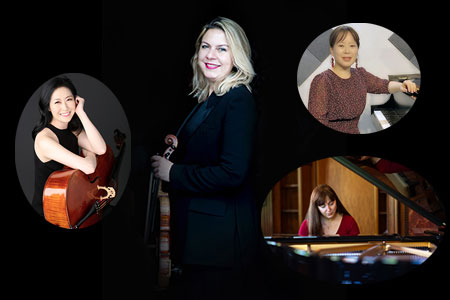 violinist julide yalcin pianist eunyoung kim pianist bahar soyoz cellist hyun-ji kwon